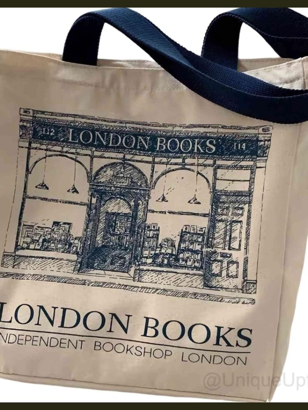 Lefe Liee Canvas Tote Bag Aesthetic Zipper Small Book Tote Washable Women